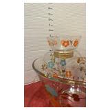 MCM chip and dip with floral design