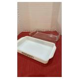 Fire King and Pyrex casserole