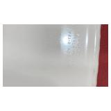 Corning French White casserole and floral design tray