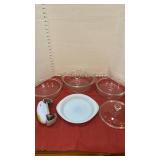 Glasbake casseroles and RoboTwist can opener, glass lid