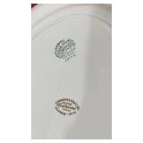 Vintage turkey, floral and white platters with decorative molds