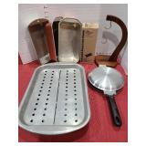 Pampered Chef bread tube, banana stand, cookware