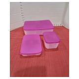 Tupperware storage containers.