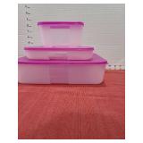 Tupperware storage containers.