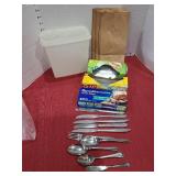 Tupperware, flatware, more.