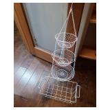Wire kitchen baskets.