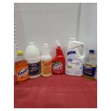 Household cleaning products.
