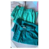 Womens shorts pants and top all size large