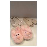 Womens bunny slippers and more sz small-medium