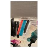 Basketful of brushes and combs