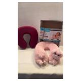 Cute neck massager and a travel pillow