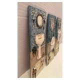 Bathroom wall art collection