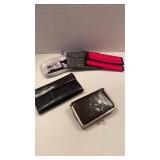 Eel skin wallet and case with mirror, and more