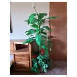 Artificial tree, 6 feet tall.