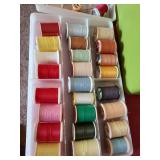 Sewing box with contents.