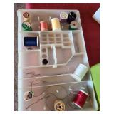 Sewing box with contents.