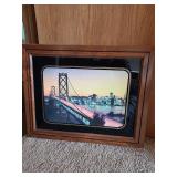 Framed wall decor, larger is 23x29