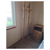 Two hall trees, both have broken pegs