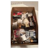 Batteries and small flags