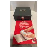 Laminating sheets (almost full) and metal box