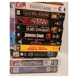 VHS tapes.