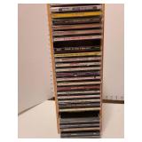 CDs in wooden case