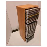 CDs in wooden case