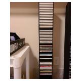 CDs in tower, 37in tall