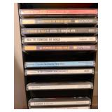 CDs in tower, 37in tall