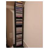 CDs in tower, 37in tall