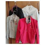Light Jackets and Umbrella.  Sizes small and medium