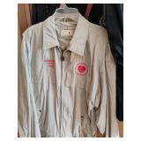 Light Jackets and Umbrella.  Sizes small and medium