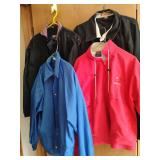 Jackets.  Sizes large and extra large