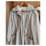 Ladies Coat size medium and a Poncho, size medium