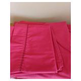 Queen Sized Sheets.  Light pink no pillow cases