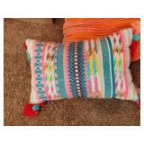 Throw Pillows.  17 x 17 and 12 x 17