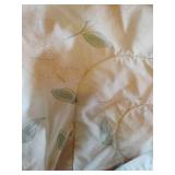 Queen Sized Bedding.  Comforter, Sheets NO pillow cases.  Comforter is reversible