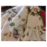 Queen Sized Bedding.   Bed Skirt and Pillow Shams Only