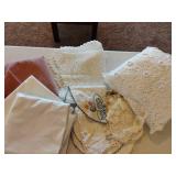 Table Cloths, Doilies and Pillow