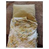 Full Queen Bed Spread and Pillow.  Pillow is 25 x 25