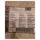 Round area rug, 8ft diam, in basement