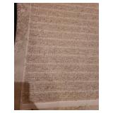 Rubber backed beige rug, 60x40