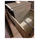 Hon 4 drawer letter size filing cabinet, 52x15x25, located in basement