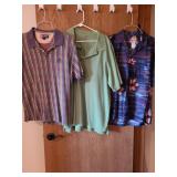 Mens shirts, L and XL