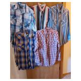 Mens western shirts, size L