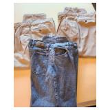 Mens khakis 38/31, 38/32, Wrangler jeans 36/30