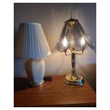 Table lamps, 20in and 23in tall
