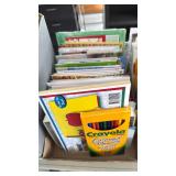 Greeting cards and colored pencils