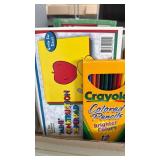 Greeting cards and colored pencils
