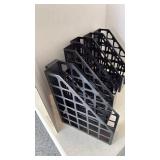 Plastic magazine files set of 6